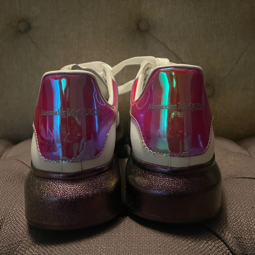 Alexander McQueen sneakers, like new, in box with additional set of laces